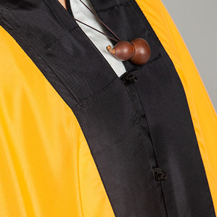 Buddha Stones武当無地ロングワイドスリーブユニセックス道教ローブ着物気功太極拳儀式用 - image 8