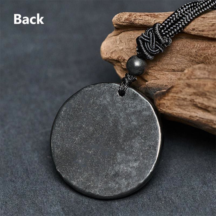 Buddha Stonesのシュンガイト石陰陽八卦守護ネックレスペンダント - image 9