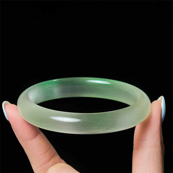 Buddha Stonesクリソベリルキャッツアイ 細身 ピースサポート カフ バングル ブレスレット - image 3