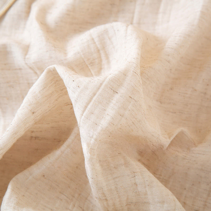 Buddha Stones 2ピース カラフルフローラルバタフライ ロングスリーブ Vネック シャツ パンツ コットンパジャマセット ポケット付き - image 3