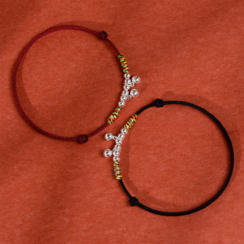 Buddha Stonesシルバーベル 赤 黒 紐 保護 調節可能 猫 小型犬 ペット用首輪 - image 14