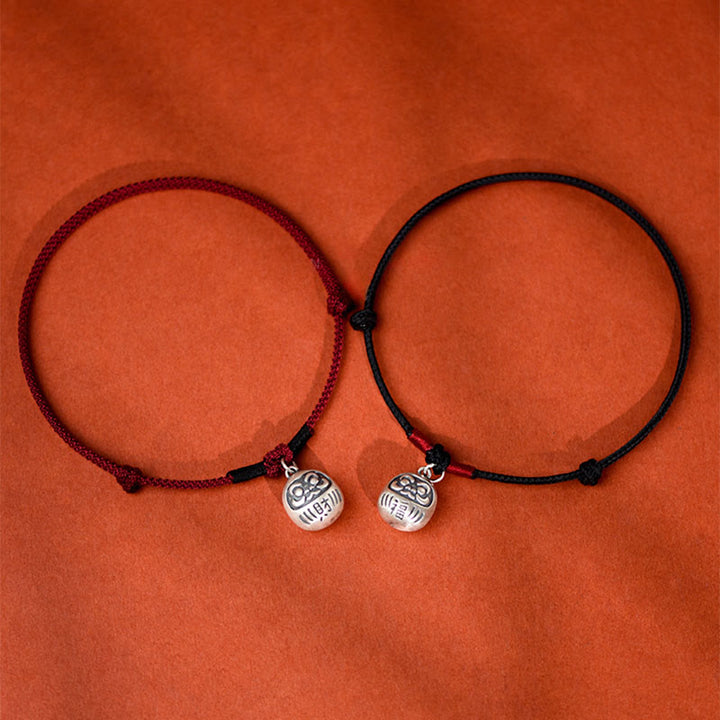 Buddha Stonesシルバー幸運繁栄を引き寄せる 福のキャラクターペンダント赤紐幸運 調節可能 猫 小型犬 ペット用首輪 - image 11