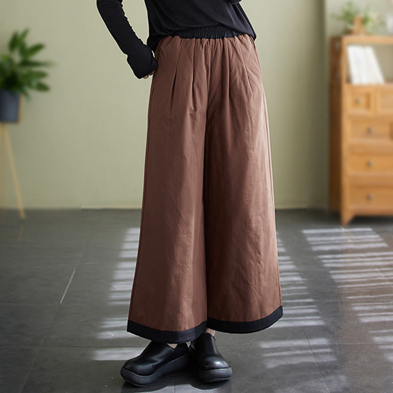 Buddha Stonesカジュアル 無地 レディース ワイドレッグパンツ ポケット付き - image 10