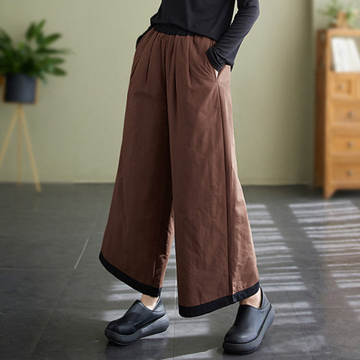 Buddha Stonesカジュアル 無地 レディース ワイドレッグパンツ ポケット付き - image 12