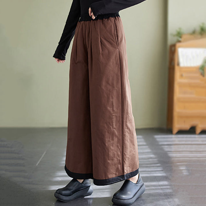 Buddha Stonesカジュアル 無地 レディース ワイドレッグパンツ ポケット付き - image 14