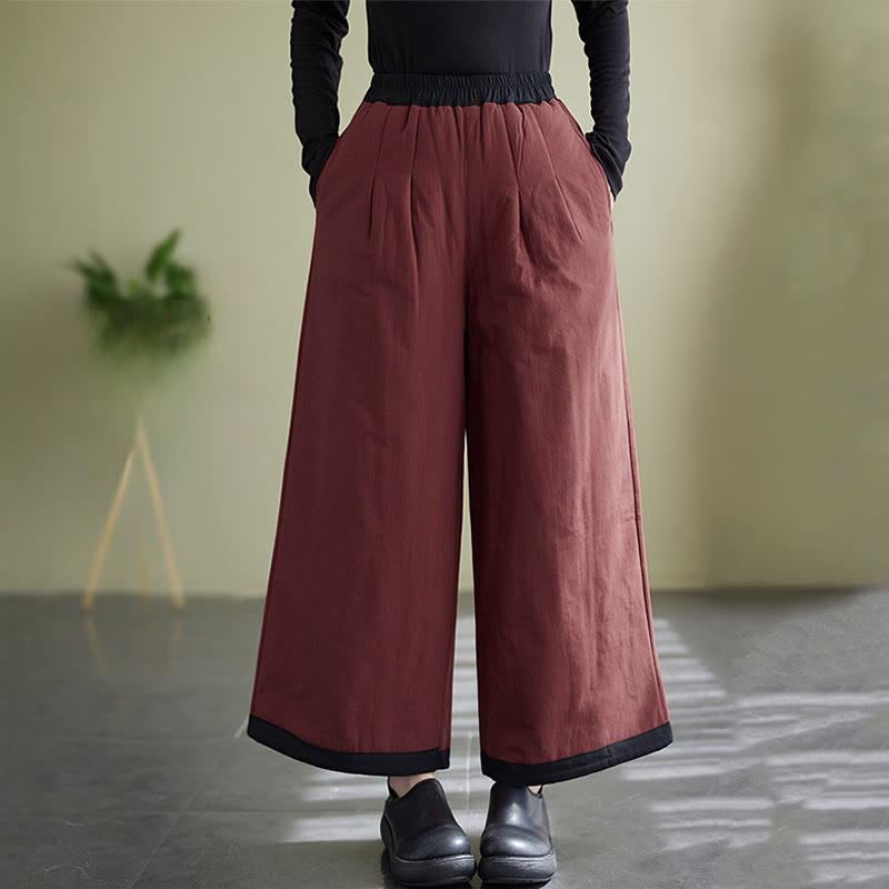 Buddha Stonesカジュアル 無地 レディース ワイドレッグパンツ ポケット付き - image 16