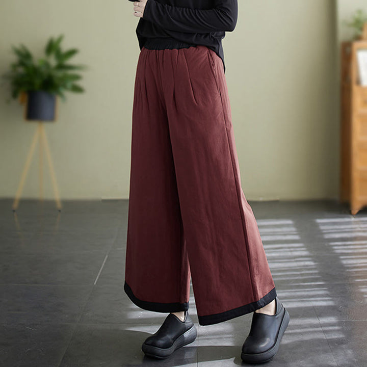 Buddha Stonesカジュアル 無地 レディース ワイドレッグパンツ ポケット付き - image 19