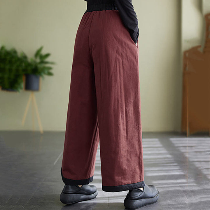 Buddha Stonesカジュアル 無地 レディース ワイドレッグパンツ ポケット付き - image 20