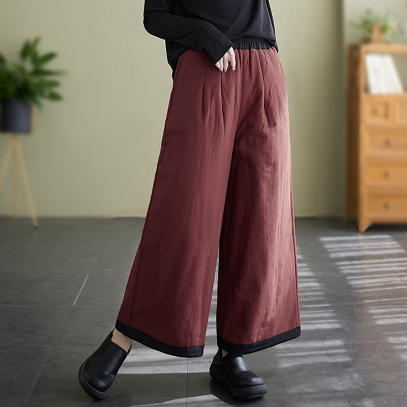 Buddha Stonesカジュアル 無地 レディース ワイドレッグパンツ ポケット付き - image 18