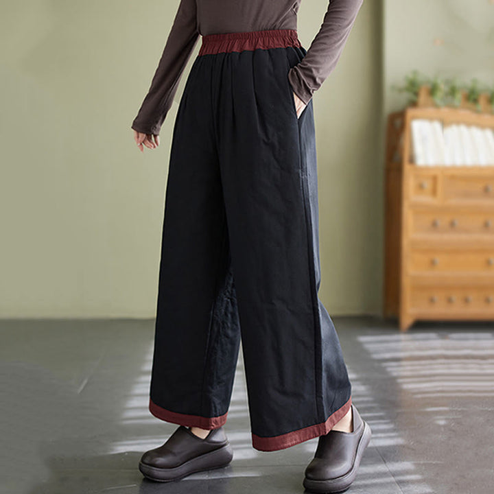 Buddha Stonesカジュアル 無地 レディース ワイドレッグパンツ ポケット付き - image 4