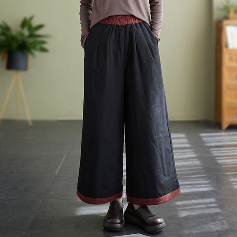 Buddha Stonesカジュアル 無地 レディース ワイドレッグパンツ ポケット付き - image 2