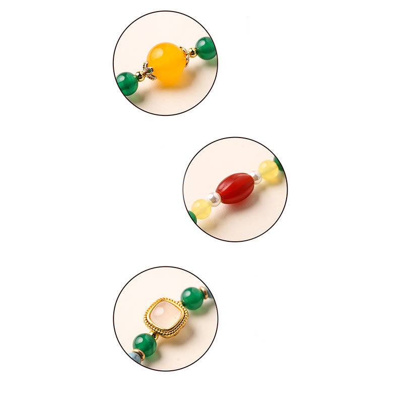 Buddha Stones平和のお守りチャームグリーンアゲート パワーサポート チベットマーラー数珠 - image 13