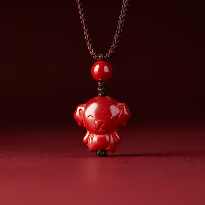 Buddha Stones午年 十二支 彫刻デザイン 辰砂良縁祈願ロープネックレス ペンダント - image 37