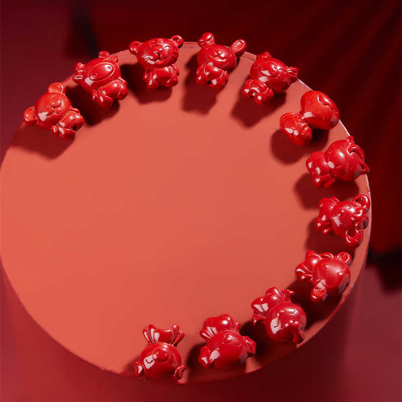 Buddha Stones午年 十二支 彫刻デザイン 辰砂良縁祈願ロープネックレス ペンダント - image 40