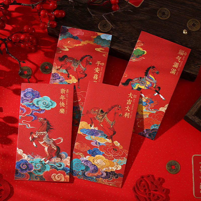 Buddha Stones午年 2026 新年の祝福 6個入り 中国製 赤い封筒 - image 17