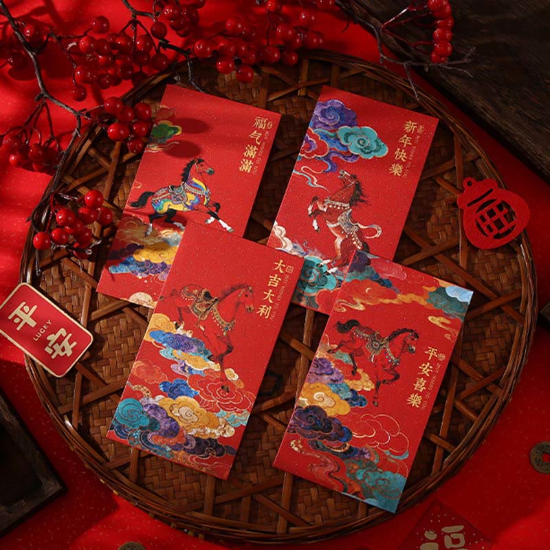Buddha Stones午年 2026 新年の祝福 6個入り 中国製 赤い封筒 - image 7