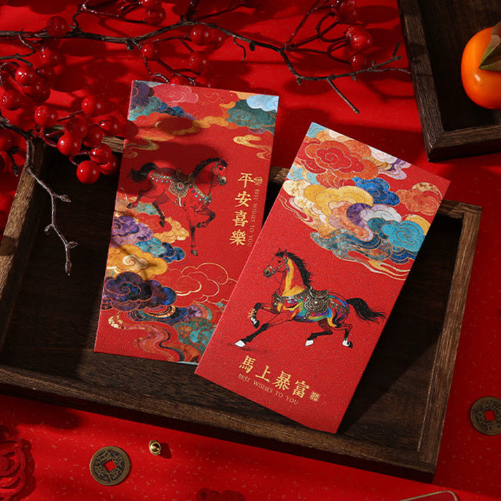 Buddha Stones午年 2026 新年の祝福 6個入り 中国製 赤い封筒 - image 15