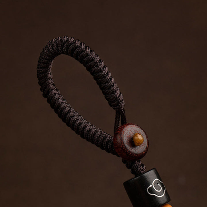 Buddha Stones十二支誕生仏午年オーム・マニ・パドメ・フム蓮華 黒檀の良縁祈願キーチェーン - image 12