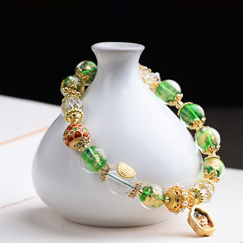 Buddha Stones琉璃ガラス 925スターリングシルバー 銅製 邪悪な霊を寄せ付けないブレスレット - image 10