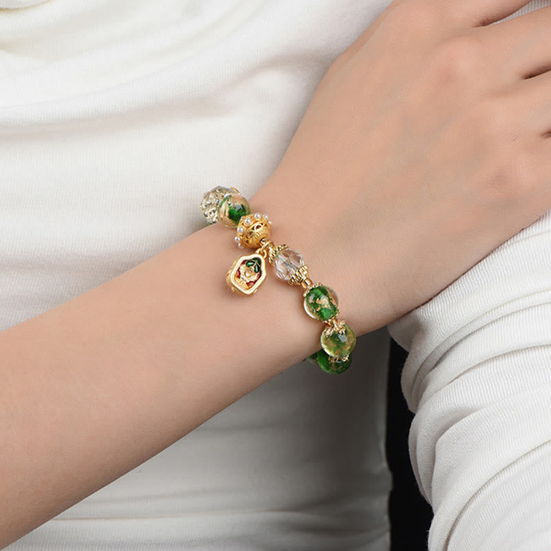 Buddha Stones琉璃ガラス 925スターリングシルバー 銅製 邪悪な霊を寄せ付けないブレスレット - image 4