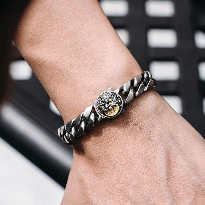 Buddha Stones銅貔貅富幸運ブレスレット - 銅製貔貅（手首周り：21～22cm） - image 0