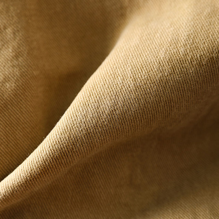 Buddha Stones春秋ボタン付きラペルカラー長袖ミドル丈コットンレディースジャケットポケット付き - image 11