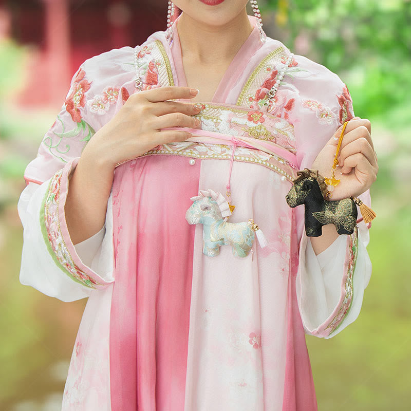 馬年用Buddha Stones赤紐のタッセル刺繍 吊り下げ飾り - image 13