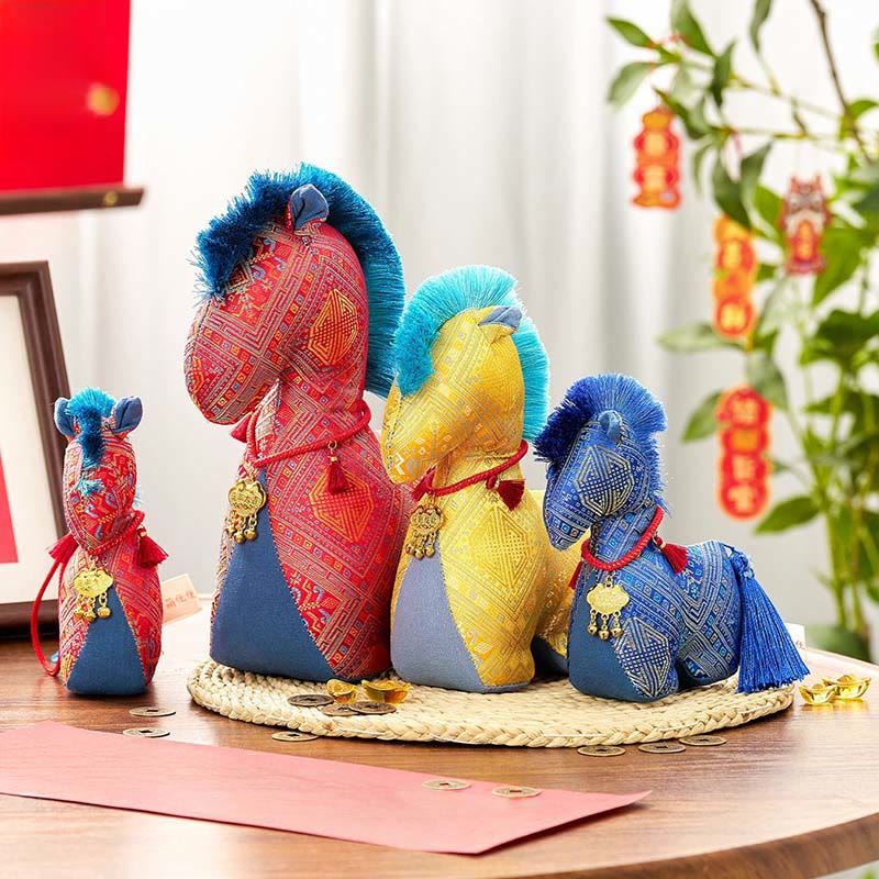 午年用Buddha Stones赤紐刺繍インゴットタッセル装飾 - image 17