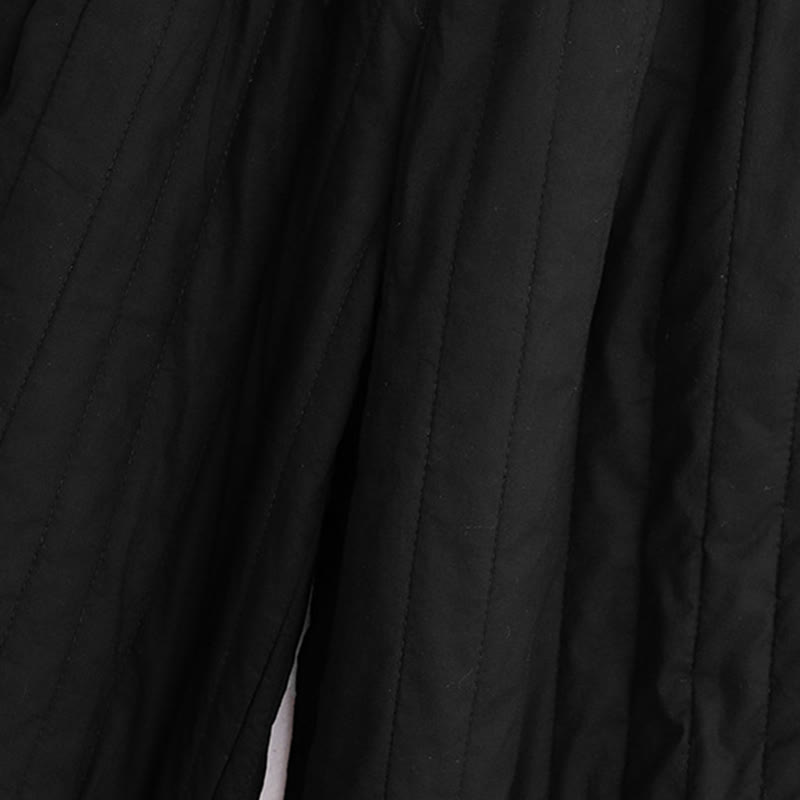 Buddha Stones冬 無地 カラーブロッキングデザイン コットン レディース ハーレムパンツ ポケット付き - image 13