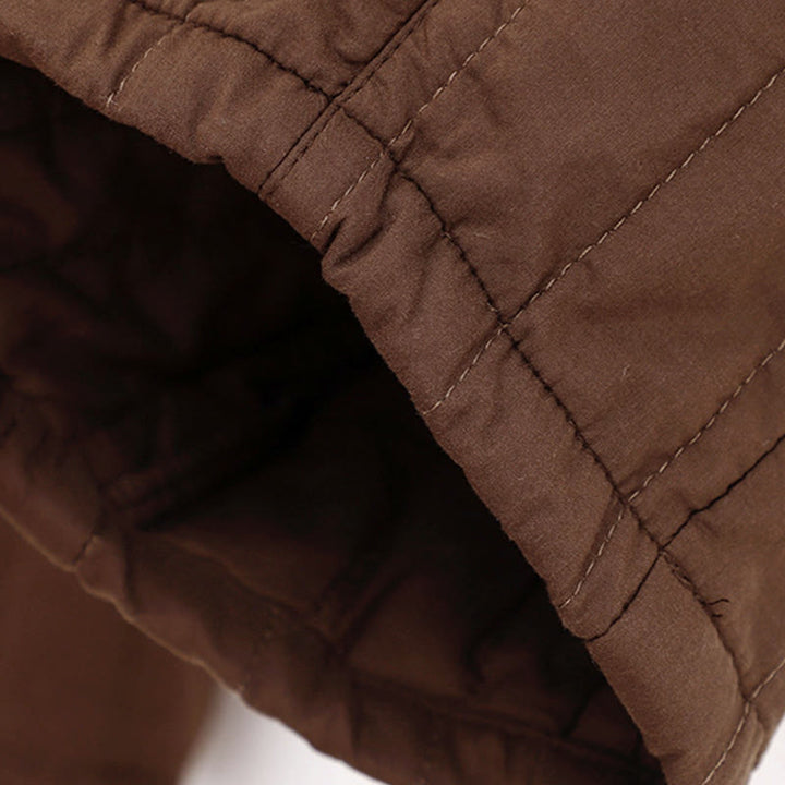 Buddha Stones冬 無地 カラーブロッキングデザイン コットン レディース ハーレムパンツ ポケット付き - image 19