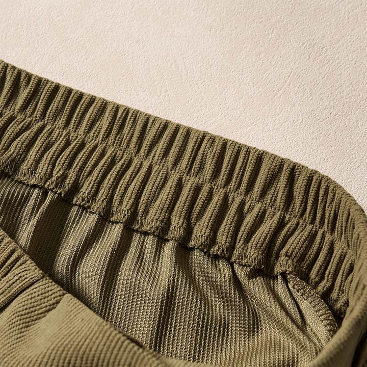 Buddha Stones通勤用秋冬コーデュロイレディースハーレムハイウエストパンツ（ポケット付き） - image 5