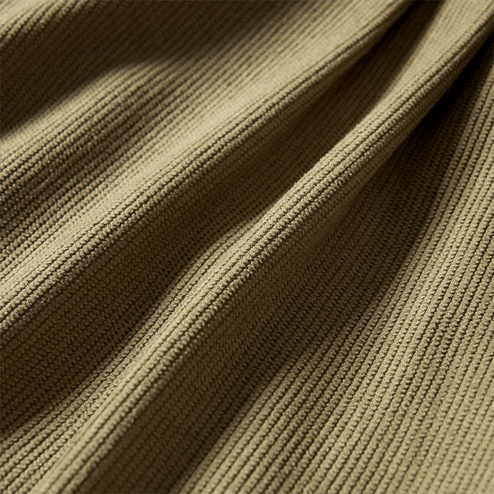 Buddha Stones通勤用秋冬コーデュロイレディースハーレムハイウエストパンツ（ポケット付き） - image 9