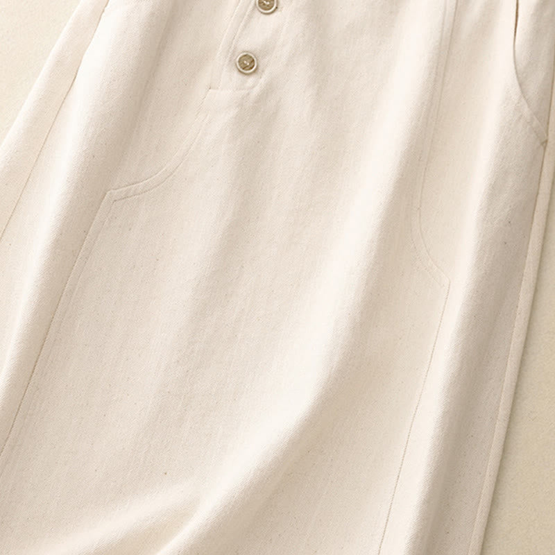 Buddha Stonesレディース ポケット付き無地コットンスカート - image 7