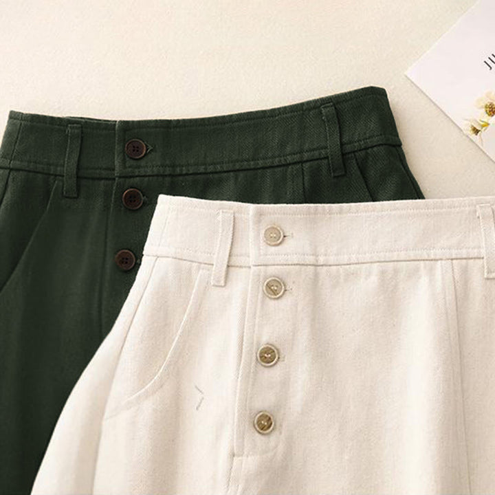 Buddha Stonesレディース ポケット付き無地コットンスカート - image 15