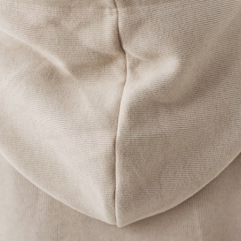 Buddha Stones秋 無地 装飾ポケット コットン 長袖 レディース パーカー - image 35