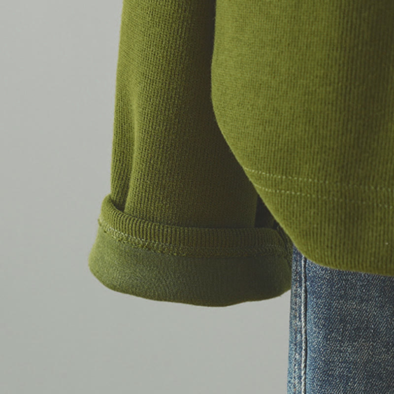 Buddha Stones無地 ボタンダウン 装飾ポケット レディース 長袖カーディガン - image 12