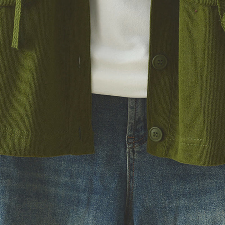 Buddha Stones無地 ボタンダウン 装飾ポケット レディース 長袖カーディガン - image 14