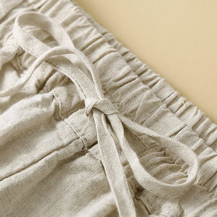 Buddha Stones Commute レディース プレーン ハーレム カプリ コットン パンツ ポケット付き - image 14