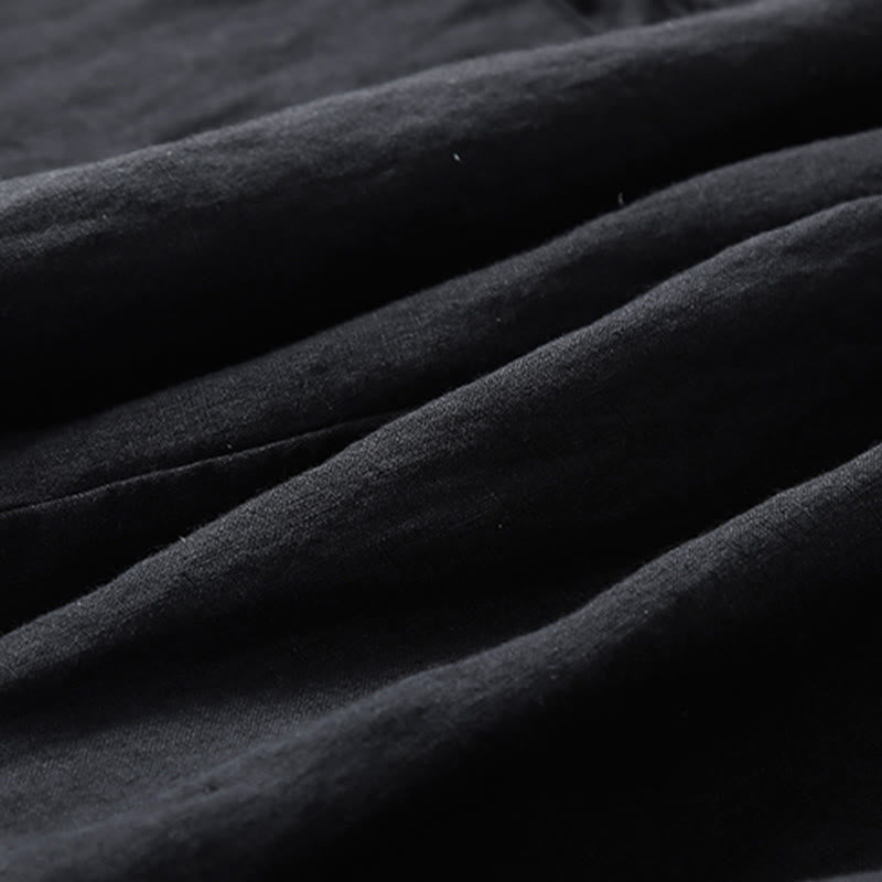 Buddha Stones Commute レディース プレーン ハーレム カプリ コットン パンツ ポケット付き - image 9