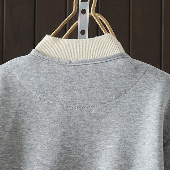 Buddha Stonesシンプル無地 Vネック ボタンダウンデザイン レディース コットン 長袖ジャケット - image 9