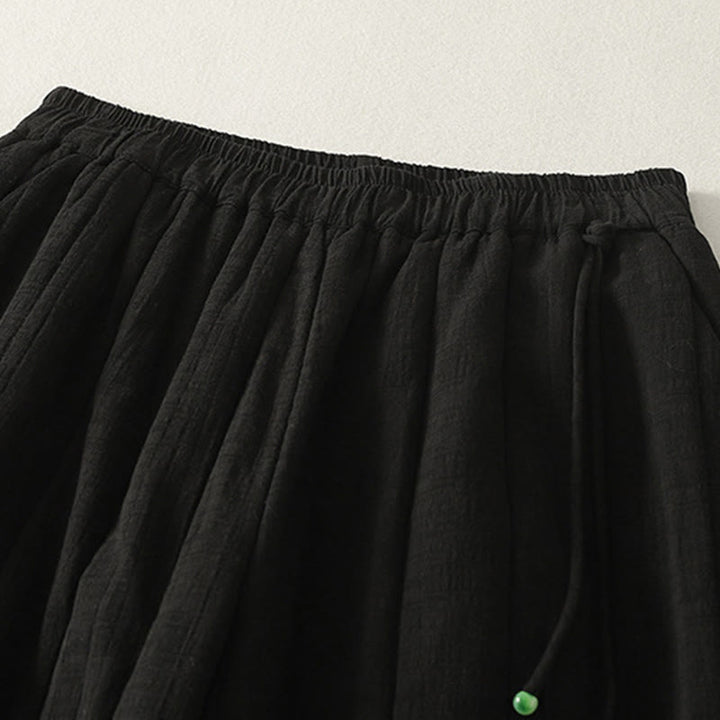 Buddha Stones無地 コットン ポリエステル 厚手 レディース パンツ ポケット付き - image 10