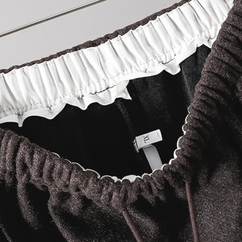 Buddha Stones無地コットン レースアップデザイン 厚手レディースパンツ ポケット付き - image 21