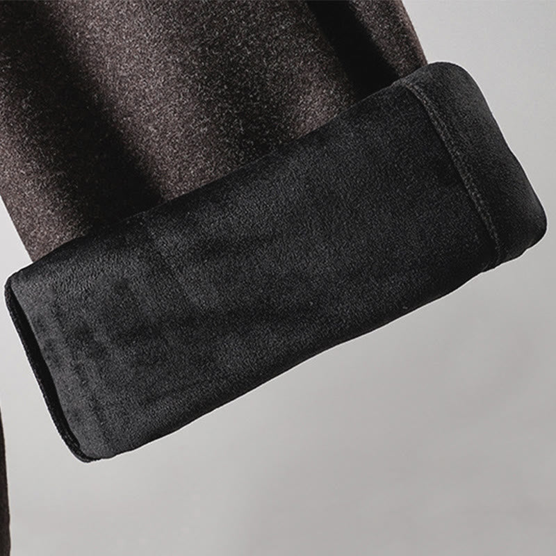 Buddha Stones無地コットン レースアップデザイン 厚手レディースパンツ ポケット付き - image 19