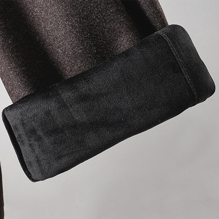 Buddha Stones無地コットン レースアップデザイン 厚手レディースパンツ ポケット付き - image 19