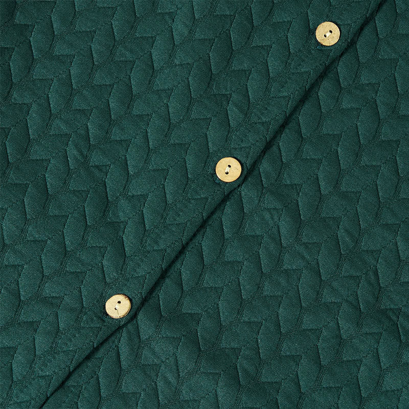 Buddha Stones秋の小麦の穂柄ミドル丈デザインレディース長袖フード付きコートポケット付き - image 10