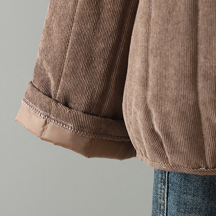 Buddha Stonesシンプルプレーンフロッグボタンレディースコットンロングスリーブジャケット - image 7