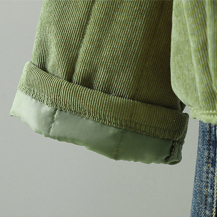 Buddha Stonesシンプルプレーンフロッグボタンレディースコットンロングスリーブジャケット - image 13