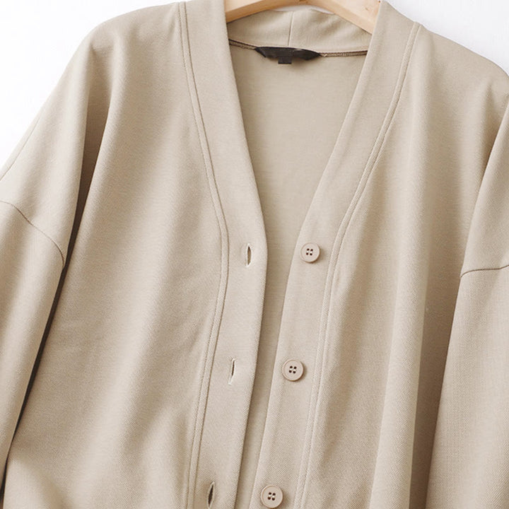 Buddha Stonesプレーンボタン レディース コットン ロングスリーブ ジャケット - image 7