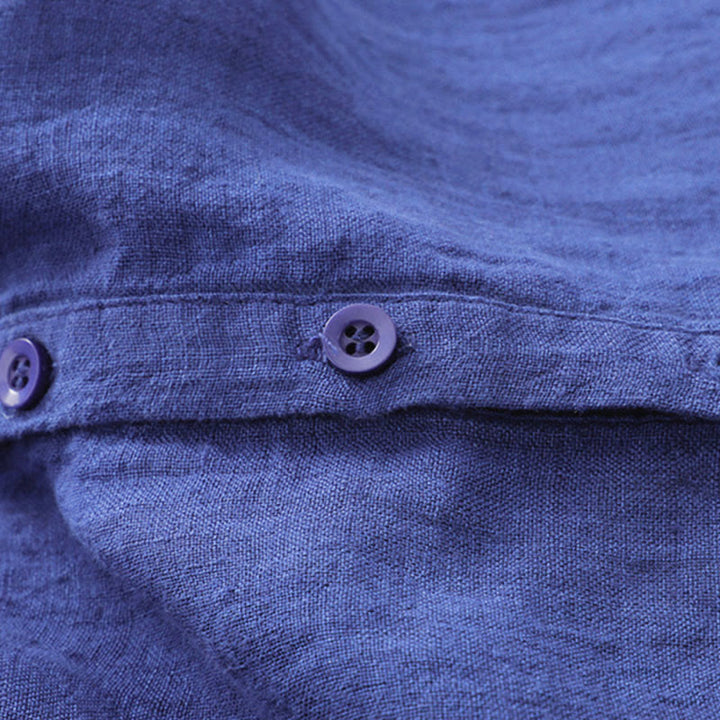 Buddha Stonesプレーン ロングスリーブ コットン ミディドレス ポケット付き - image 12