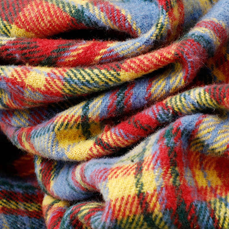 Buddha Stones秋冬 レディース チェック柄 コットンスカート ポケット付き - image 6